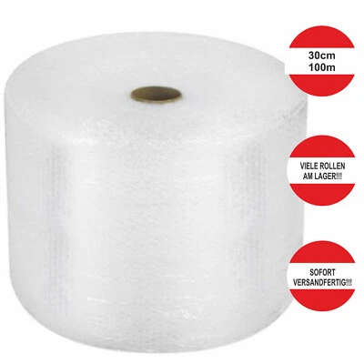 100m Luftpolsterfolie Noppenfolie Knallfolie Verpackungsmaterial 30cm breit