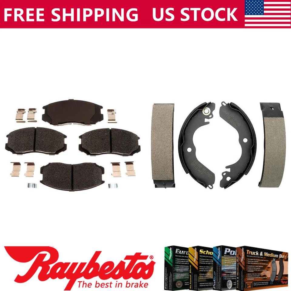 前后套件陶瓷刹车片和刹车片适用于 1993 - 1994 年普利茅斯柯尔特 — 第 1/4 张图片