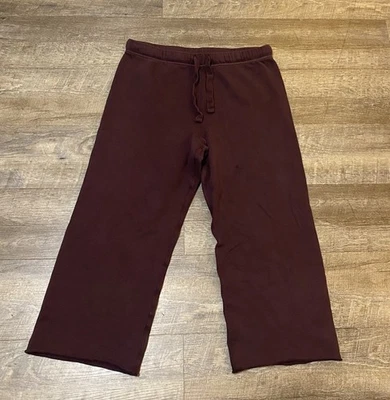 Frank & Eileen 100% Cotton Catherine Wide Leg Triple Fleece Sweatpants Size Larg - Image 1 of 4