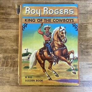 1953 Roy Rogers King of the Cowboys ein großes goldenes Buch guter Zustand ungeschrieben.  - Bild 1 von 12