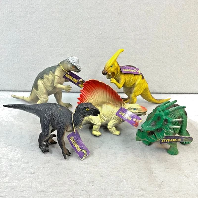 Schleich Dinosaurio Velociraptors Raptors, Styraurus, Dimetrodon + Vintage años 2000 Foto 1 de 4