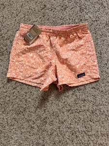 NEW Patagonia Girls Baggie Shorts Sz Large Peach Sherbet Color - Picture 1 of 10