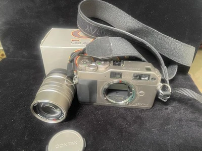 绿色标签 Contax G1 35 毫米胶片相机声纳 2.8/90 卡尔蔡司 — 第 1/4 张图片