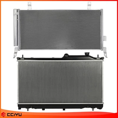 Assembly Aluminum Radiator & A/C Condenser For 96-00 Chevrolet C2500 C3500 K2500 - Image 1 of 4