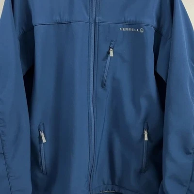Chaqueta Merrell Full Zip Select Dry Wind Grande Poli/Nylon-Azul Foto 1 de 4