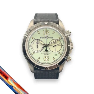 Bell & Ross BR V2-94 BRV294-LUM-ST/SRB Men's Wristwatch Full Lamb Green Watch JP - Picture 1 of 6