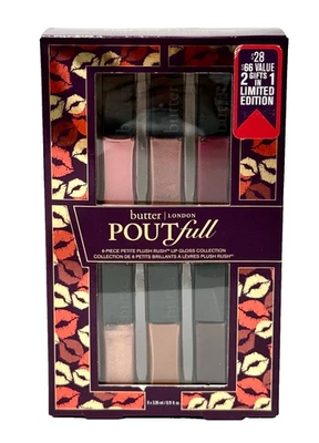 NUEVO EN CAJA BUTTER LONDON POUTFULL BRILLO DE LABIOS CONJUNTO MINI VIAJE TALLA 0.11 FL OZ Foto 1 de 3