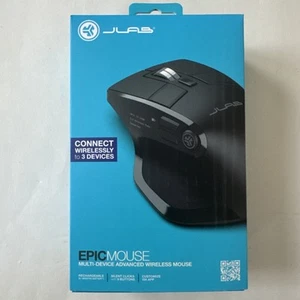 JLab Epic Wireless Mouse For PC, Laptop, Mice, 2.4G, Bluetooth, Black - Picture 1 of 4