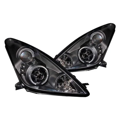 For Toyota Celica 00-05 Headlights Driver & Passenger Side Black Halo Projector - Image 1 of 4