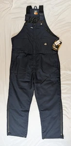 Berne Workwear Men's Quilt Insulated Bibs Overalls Navy Size XL B414NV - Picture 1 of 24
