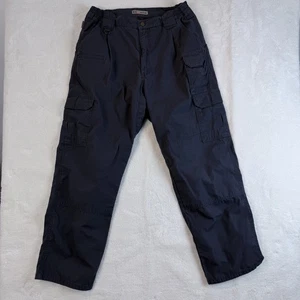 Pantalones tácticos 5.11 azul marino exterior cargo pantalones Ripstop talla 34x30 - Imagen 1 de 14