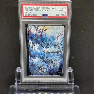 PSA 10 Japanese Dragon Ball Itajaga Card Son Goku Gohan Goten SSR Full Art Rare - Picture 1 of 2