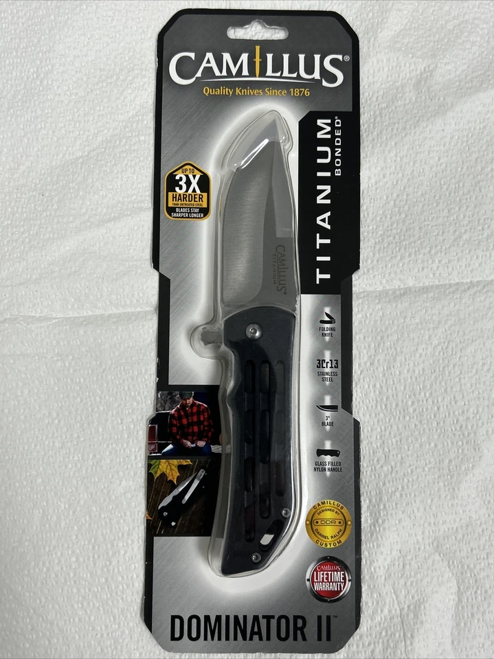 Camillus Titanium Dominator II EDC Tactical Folding Knife