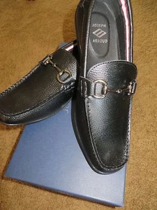 JOSEPH ABOUND Genoa Black Loafer Leather Slip On Size 10 NIB - Picture 1 of 4