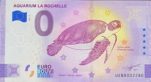 BILLET 0 EURO AQUARIUM LA ROCHELLE FRANCE 2021 NUMERO DIVERS - Photo 1/1
