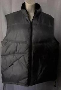 Structure Light Outdoor Duck Down Puffer Vest Jacket Mens Size L Gray Sleeveless - Picture 1 of 6