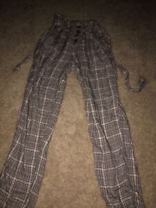 American Eagle Outfitters Juniors Sz XS Joggers Pants Elastic Waist Pull On Ties