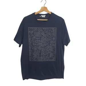 Brioni Italy Size L Sustainable Cotton Short Sleeve Rome Map T-Shirt Italy $695 - Picture 1 of 9