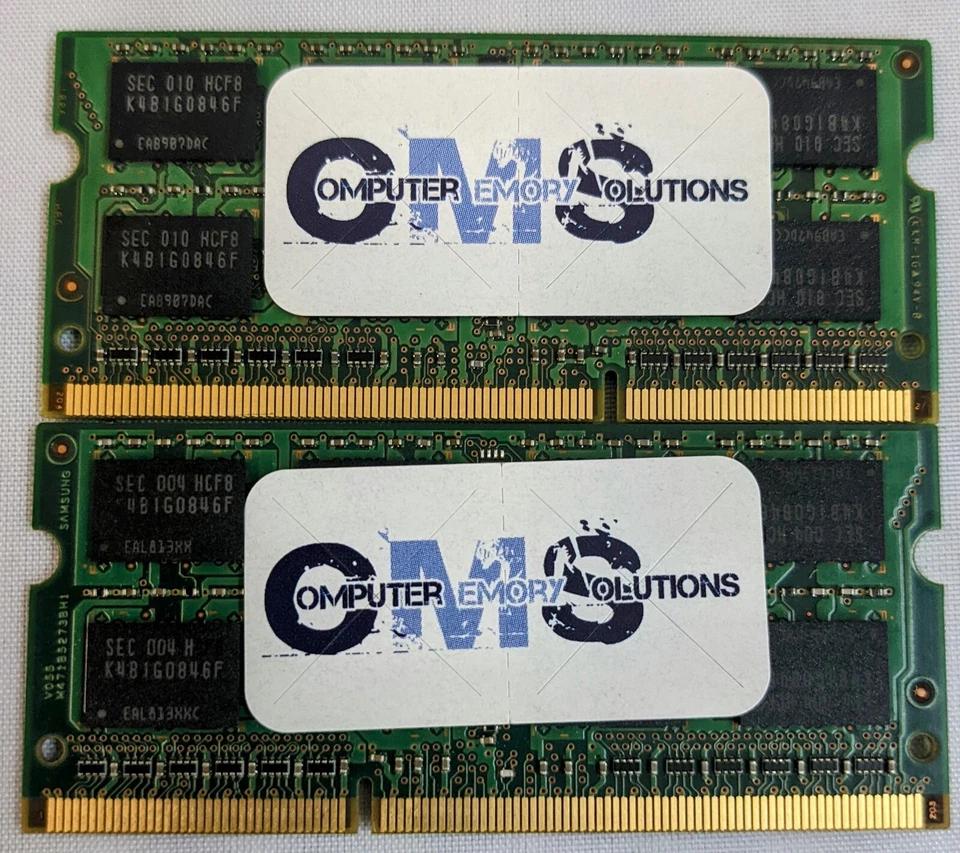 4GB (2x2GB) 204pin SODIMM 1066Mhz, PC3-8500 for notebooks Dual Rank BY CMS A47 - Image 1 of 1