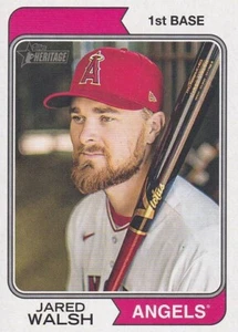 2023 Topps Heritage - #368 Jared Walsh - Angels - Picture 1 of 2
