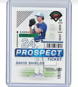 Boleto rojo David Shields edición Panini Prospect 2024 RC SP #138 120/299 - Imagen 1 de 1