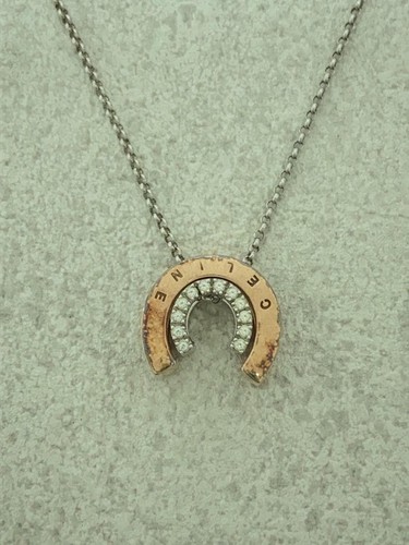 Collana donna CELINE ferro di cavallo argento 925 SV925 usata