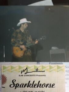 Sparklehorse signed ticket Mark Linkous Includes Picture and Handwritten Setlist