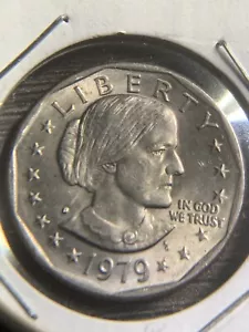 1979-D Susan B Anthony Liberty dollar coin RARE FG narrow on front wide on back - Picture 1 of 2