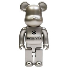 Snow Peak 400% Bearbrick Be@rbrick Medicom Figure Silver Not Chrome Rare Limited