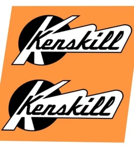 2 Kenskill Decals Sticker Emblem RV Trailer Travel Logo Black & White - Picture 1 of 1