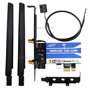 Intel 8260 Band Dual 802.11ac Bluetooth 4.2 PCI-E 1X Wireless Wifi Card for PC - Picture 1 of 6