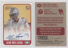 2021 Onyx Vintage College Auto Blue Ink /400 Jaxon Smith-Njigba #CAJA Auto