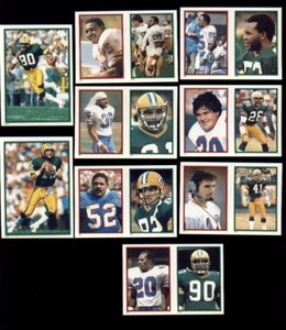 1985 Green Bay Packers Sticker Set JAMES LOFTON LYNN DICKEY TIM LEWIS TOM FLYNN