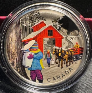 2017 Canada $10 Dollars The Sugar Shack Fine Silver Coin! - Bild 1 von 8