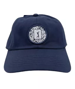 Cappello berretto palla PGA Tour Course Essentials regolabile blu scuro swinging golfista - Foto 1 di 7
