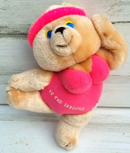 Risque Vintage Russ Busty Teddybär Passform fabelhaft frech rosa Trikot einzigartig Plüschtier - Bild 1 von 8