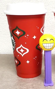 Starbucks 2023 Red Cup Day - 16 oz. Wiederverwendbare Heißgetränke NEU x 2 Weihnachtsbecher - Bild 1 von 4