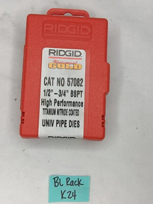 Ridgid 57082 1/2"-3/4" BSPT Univ Pipe Dies - Image 1 of 2