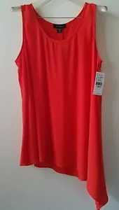 Karen Kane SAGEBRUSH Asymetrical Tank, Viscose Plus Sizes Retail $94 NWT - Picture 1 of 4