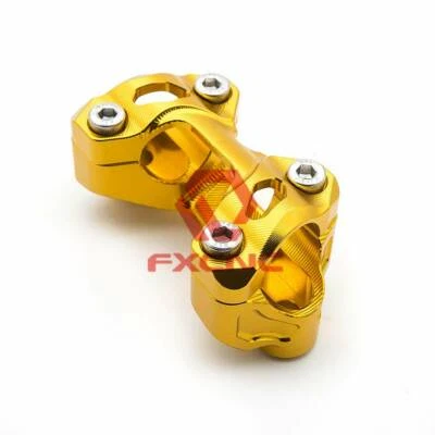 For Ducati MONSTER 696 2008-1 1-1/8"Handle Fat Bar HandleBar Mount Clamp Riser - Image 1 of 4