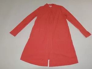 Maurices Women's Open Front Tunic Cardigan Sweater Small NWT Orange Long Sleeves - Picture 1 of 7