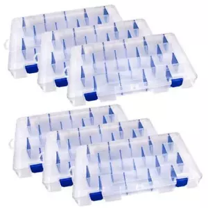 36 Compartments Tuff Tainer Divided Box Anti-Corrosion w/ Plastic Lid 6 Pack - Picture 1 of 5