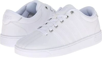 Woman K-Swiss Court Pro II CMF Sneaker 193629-155 M Color White/Silver Brand New - Image 1 of 4