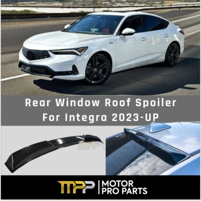 适用于 2023 - 2025 Acura Integra 光泽黑色后屋顶窗遮阳板锅翼 — 第 1/4 张图片