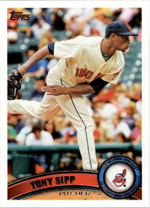 2011 Topps Cleveland Indians Baseball Card #536 Tony Sipp