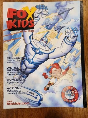 Fox Kids Magazine Winter 1999 Missing Digimon Card Page & Bookmark Foto 1 de 4