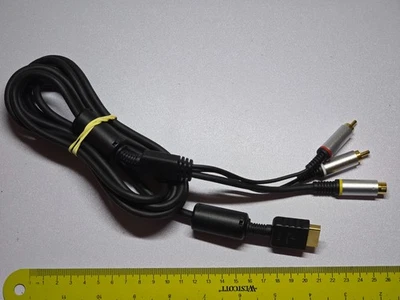 SONY PLAYSTATION PS2 PS3 2 3 OFFICIAL S-VIDEO TV CABLE LEAD Genuine SCPH-10480 - Image 1 of 2