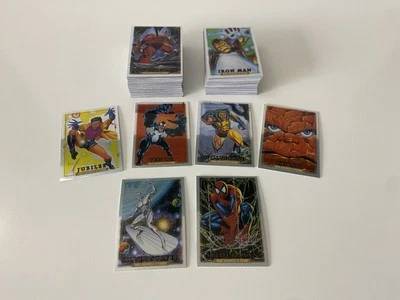 2024 Upper Deck Marvel Masterpieces ‘92 Platinum Complete 100 Card Set+ 2 Errors - Image 1 of 4