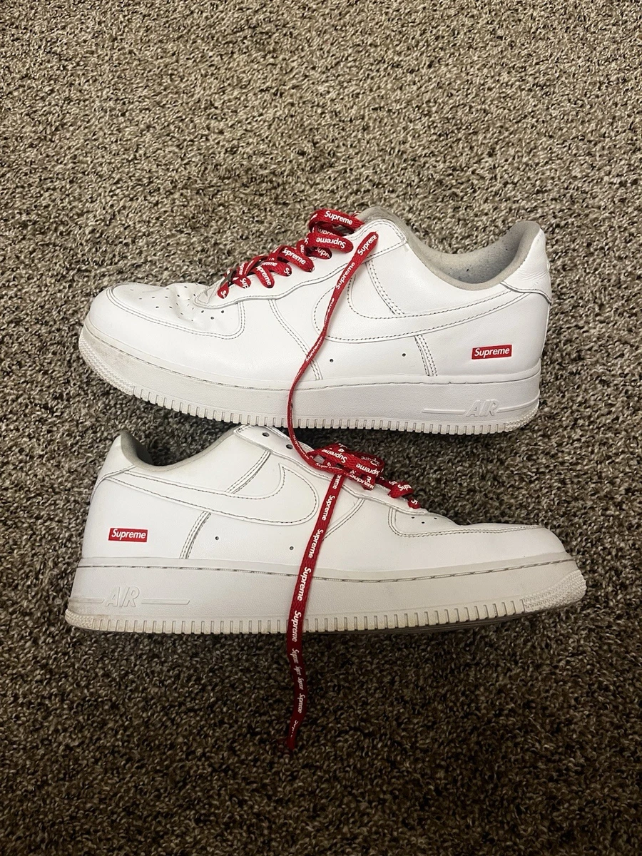 Nike Air Force 1 Supreme White | eBay