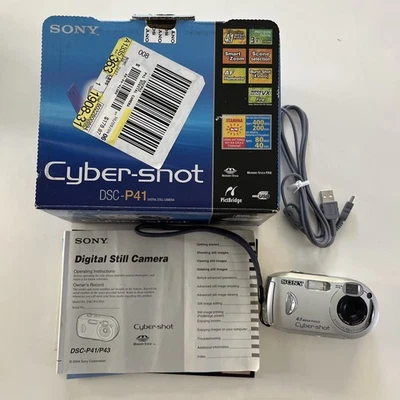 Cámara digital Sony Cyber-Shot DSC-P41 4,1 mega píxeles de colección sin tarjeta de memoria Foto 1 de 4